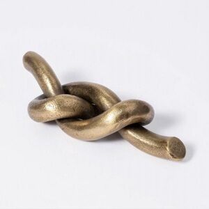 Threshold designed w/Studio McGee Decorative Metal Knot Figurine with Cast Gold